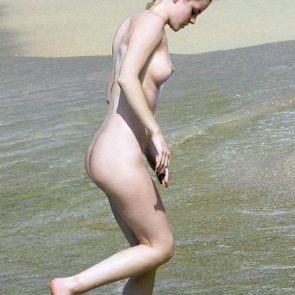 Emma Watson nude at the beach