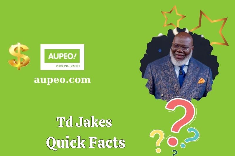 TD JAKES Quick Facts