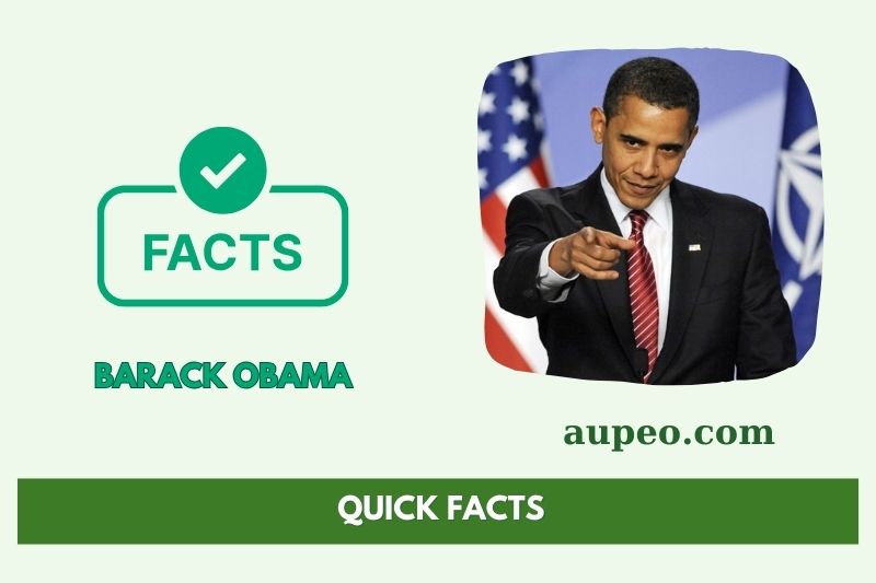 Barack Obama's quick facts
