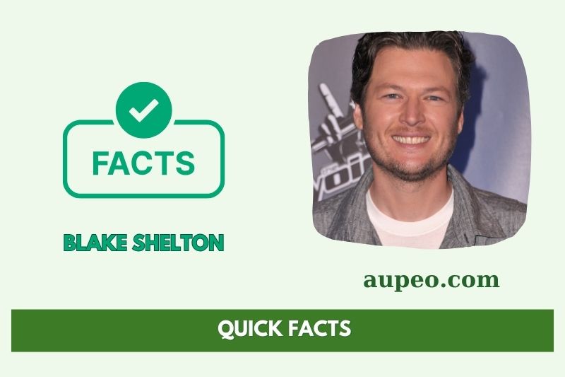 Fast Facts of Blake Shelton
