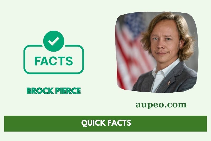 Brock Pierce's quick facts