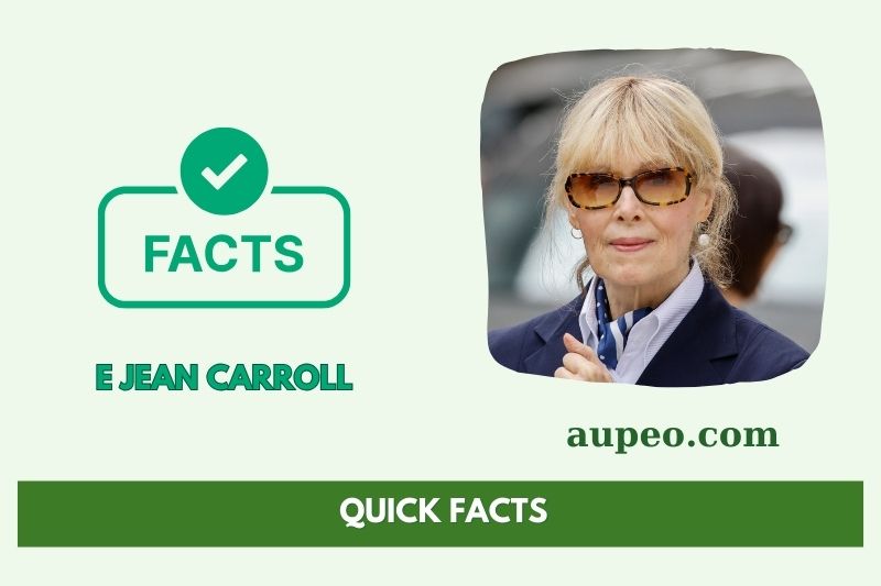 E Jean Carroll Fast Facts