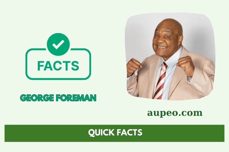 Quick Facts of George Foreman