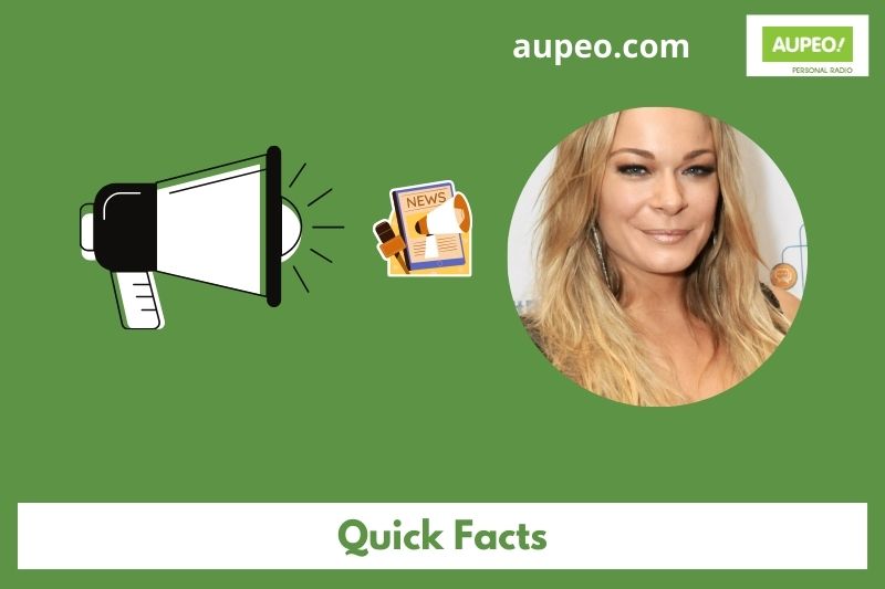 Leann Rimes Fast Facts