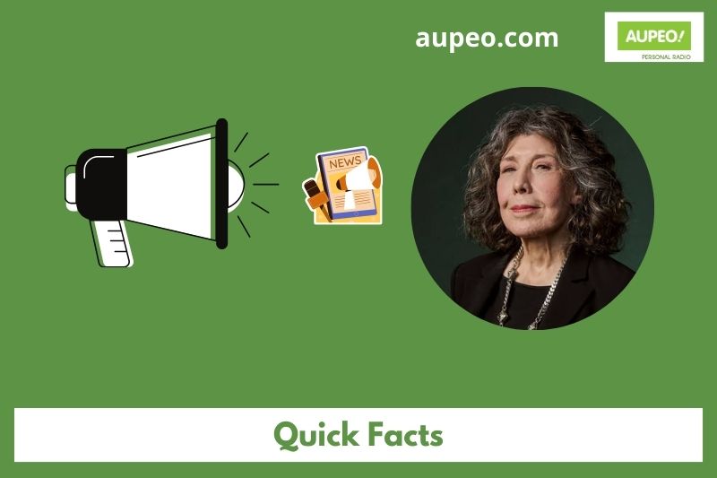 The fastest facts of Lily Tomlin
