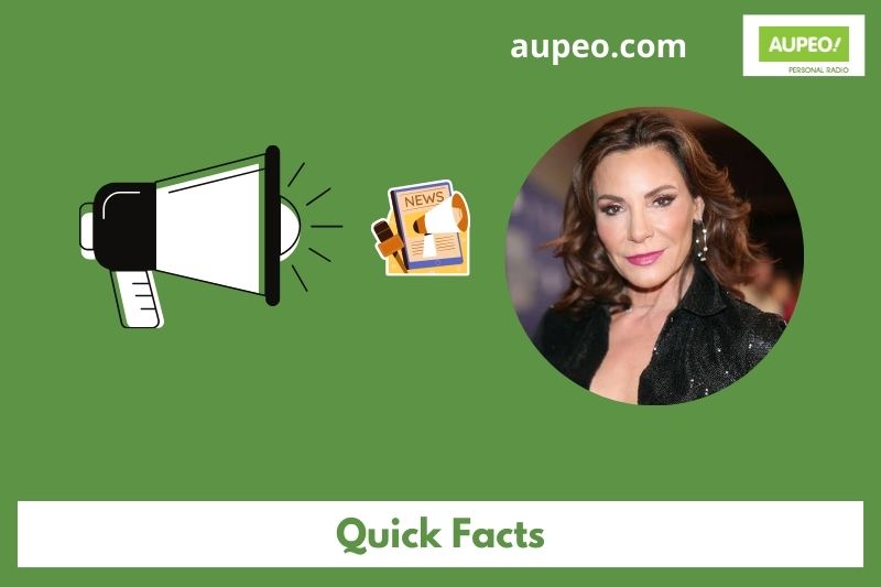 Luann de lesseps quick facts