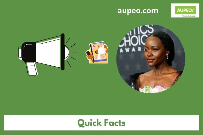 Lupita nyong o fast facts