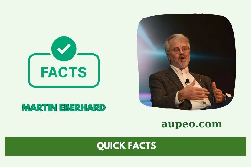 Martin Eberhard's Quick Facts
