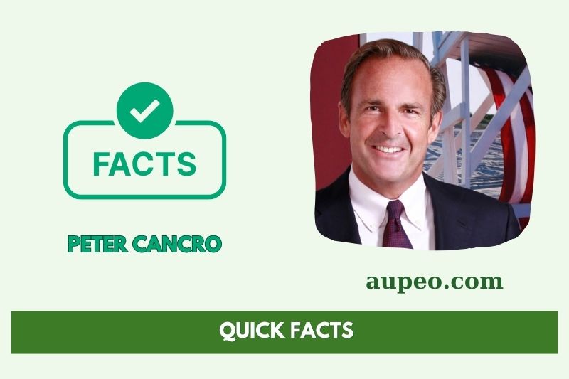 Peter Cancro's Quick Facts