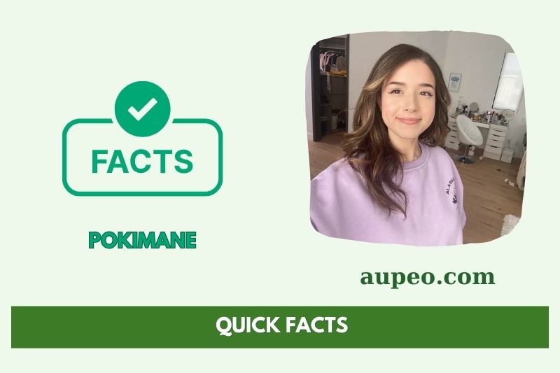 Pokimane's quick facts