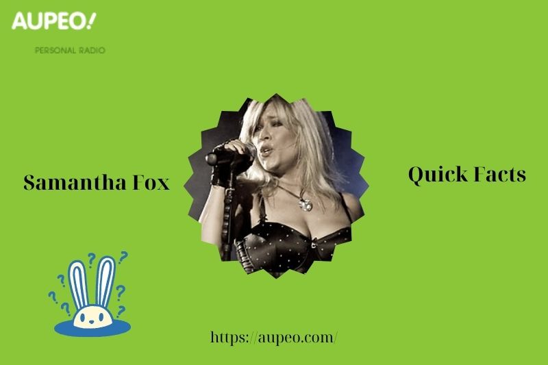 Samantha fox fast facts