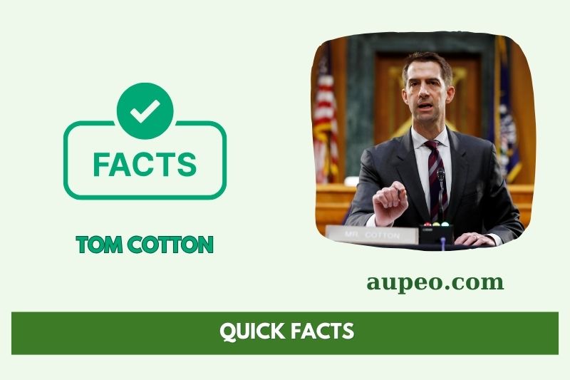 The fastest facts of Tom Cotton