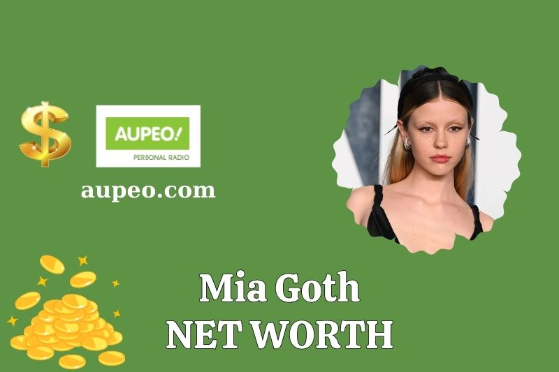 What is the net value of Mia Goth in 2025