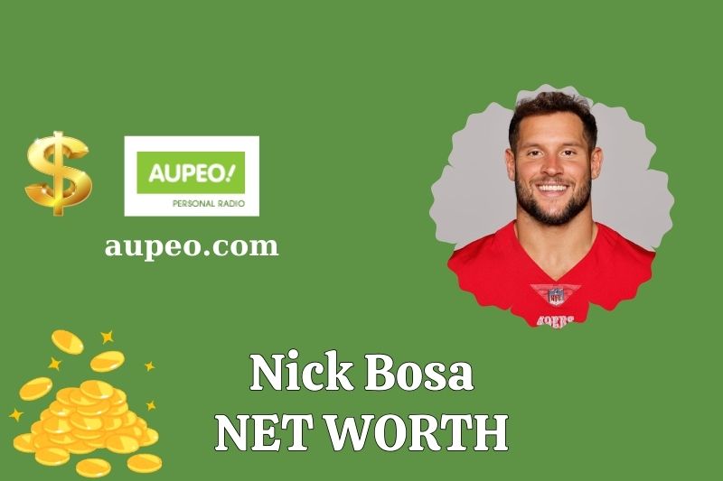 What is the net value of Nick Bosa in 2025