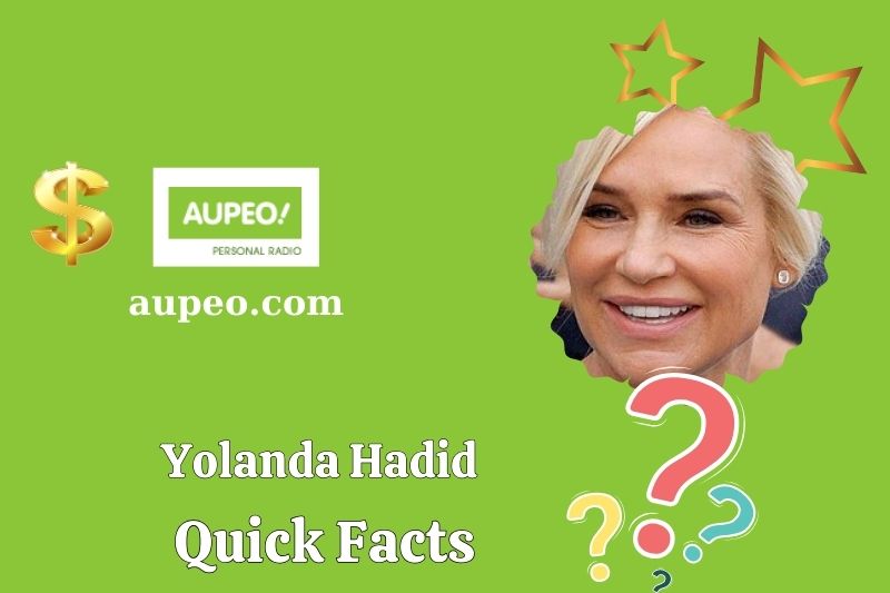 The rapid facts of Yolanda Hadid