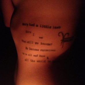 Dianna Agron's tattoo on leaked photo