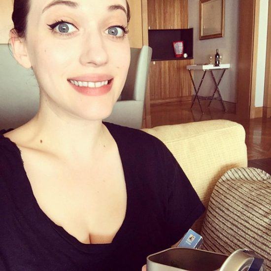 Kat Dennings's sexy cleavage