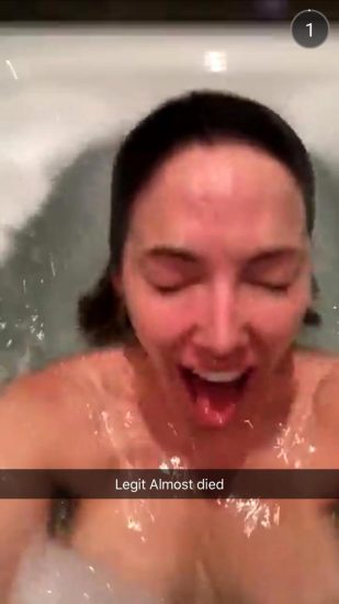 Whitney Cummings naked in the bathtub