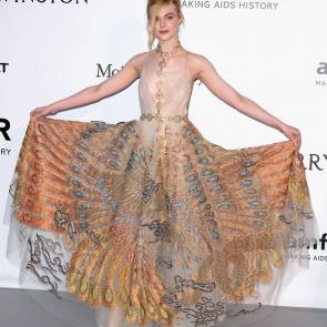 Elle Fanning naked on the red carpet