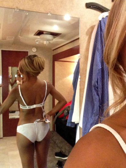 Gabrielle Union's white lingerie leaked