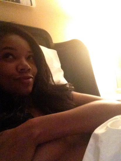 Gabrielle Union naked in bed