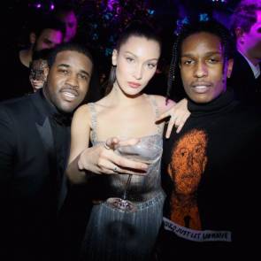 Bella Hadid with black dudes