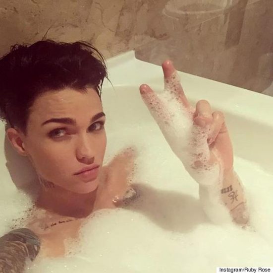 Ruby Rose in the Bathtub