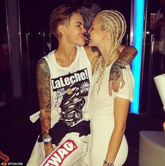 Ruby Rose with her partner