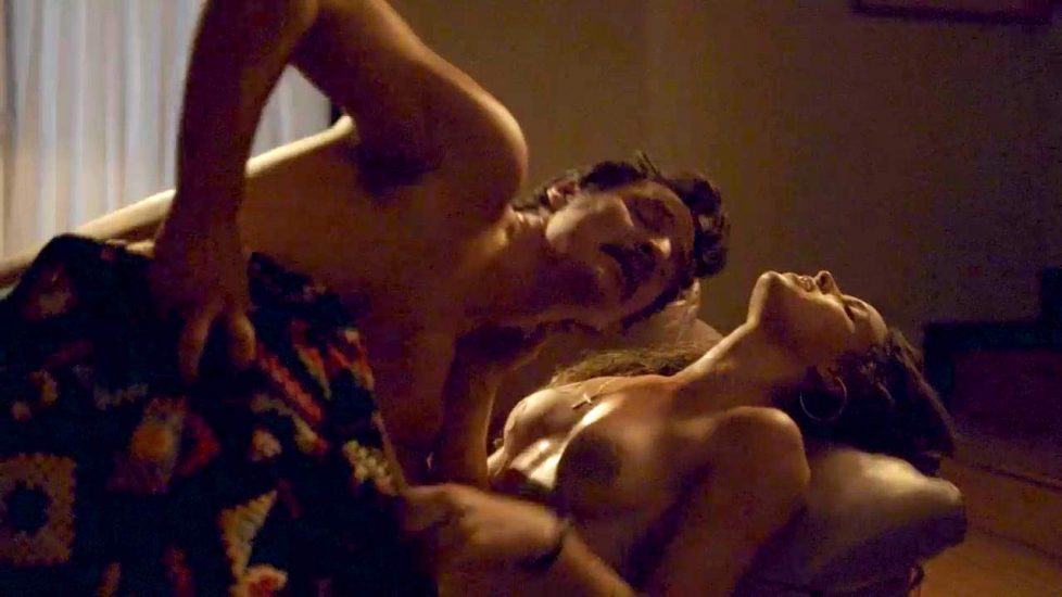 Adria Arjona topless sex scene