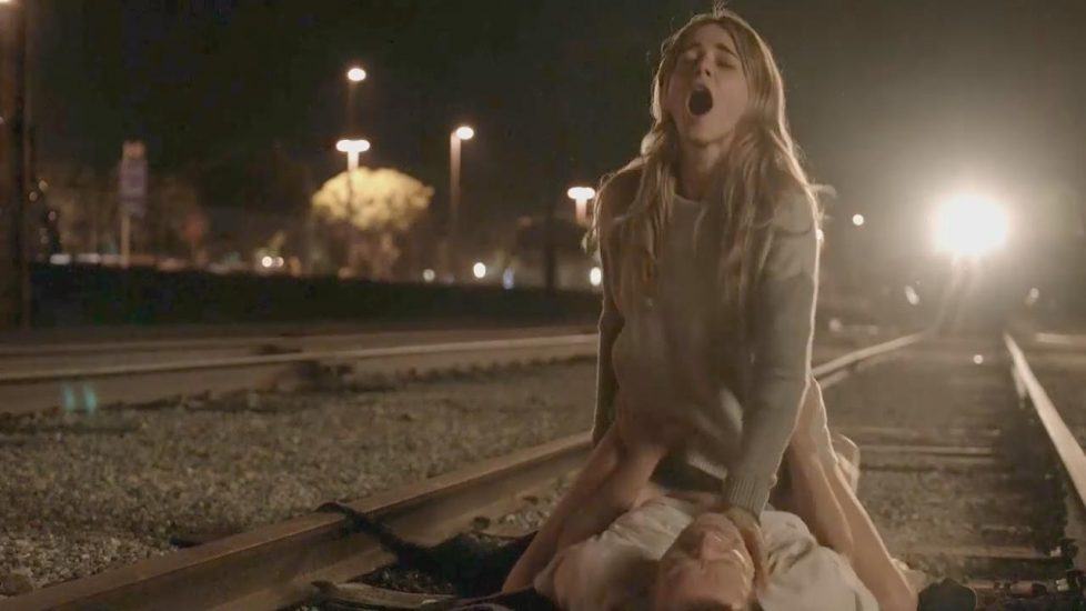 Bojana Novakovic drunken railway sex scene from Shameless - S05E11