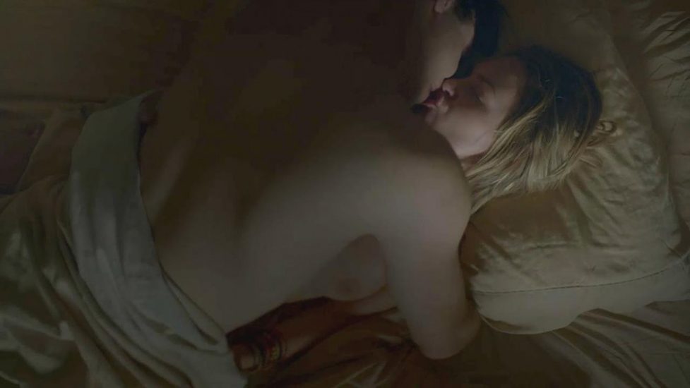 Britt Robertson is naked and having sex