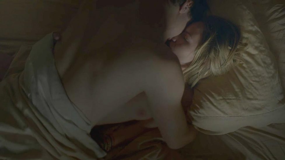 Britt Robertson is naked and having sex