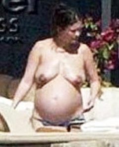 Catherine Zeta-Jones naked and pregnant