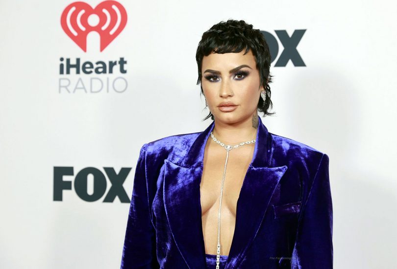 Demi Lovato's massive cleavage