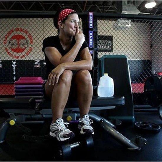 Gina Carano in the gym