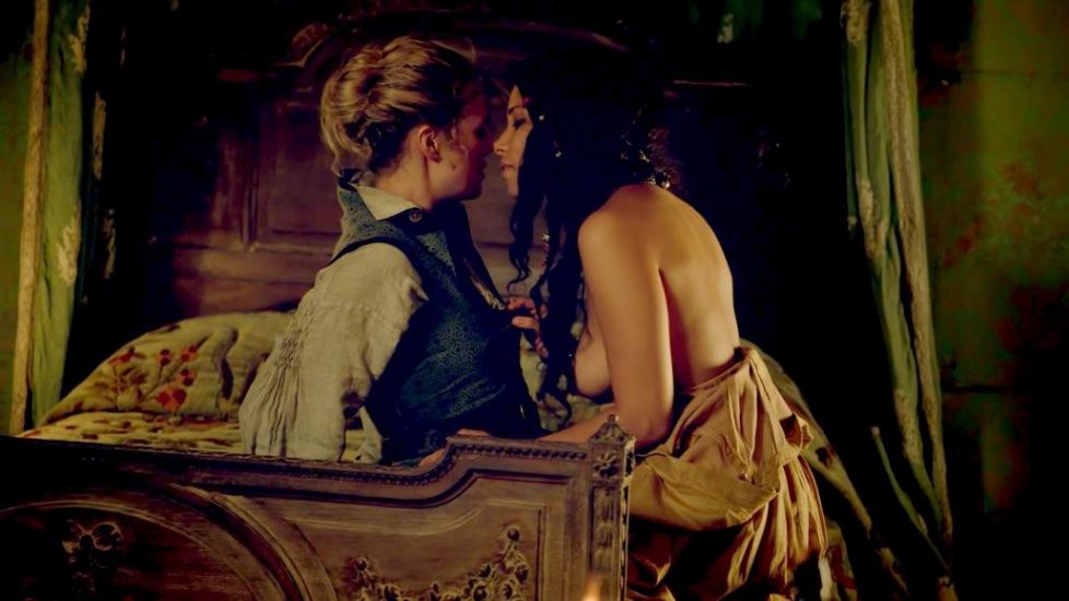 Jessica Parker Kennedy and Hannah Black New Lesbian Sex from Sails - S01E01 2