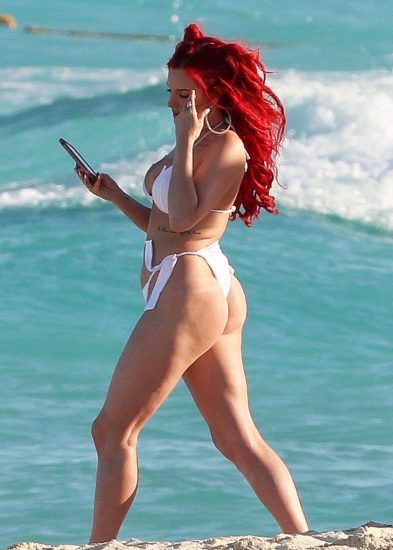 Justina Valentine's hot ass in bikini