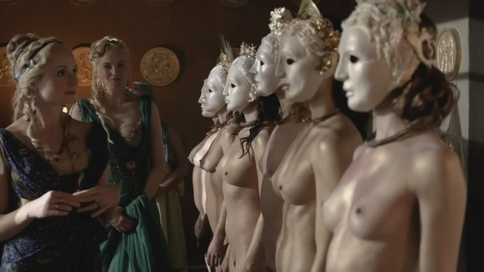 Katrina Law nude with mask in Spartacus Blood and Sand - S01E09 1