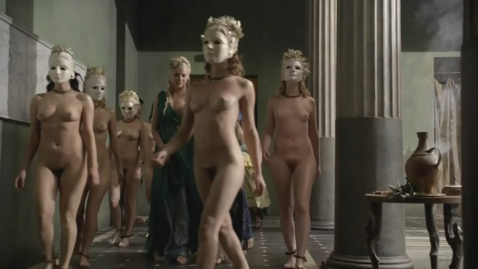 Katrina Law nude with mask in Spartacus Blood and Sand - S01E09 2