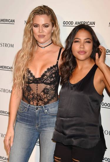 Khloe Kardashian and Emma Grede at the Good American launch