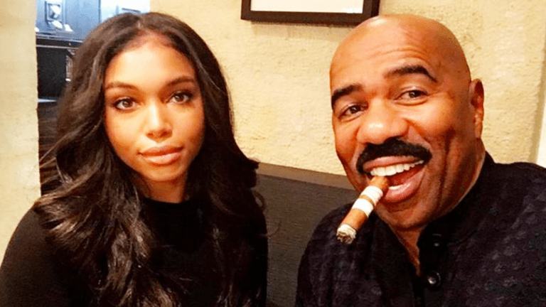 Lori Harvey with father Steve Harvey