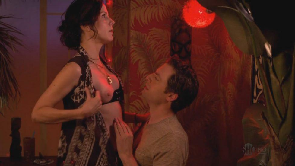 Mary-Louise Parker Topless Tits Sucking Weed - S05E09