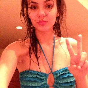 Victoria Justice Green Bikini