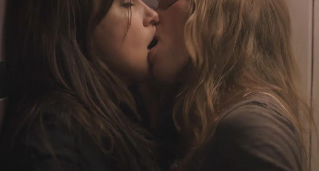 Naked Katie Cassidy in Kill For Me having lesbian sex with Tracy Spiridakos