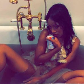 Keke Palmer in the bathtub