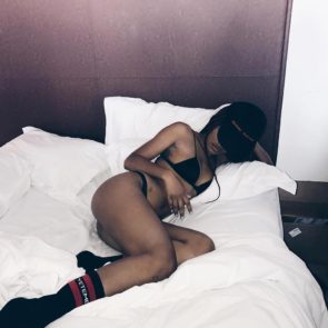 Keke Palmer in bed bikini