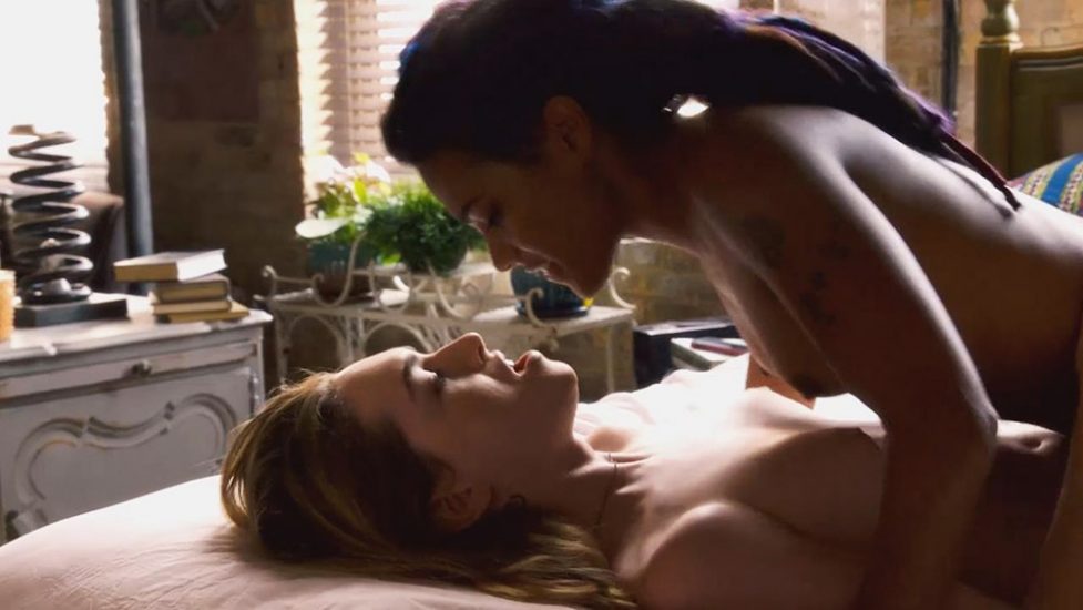 Freema Agyeman and Jamie Clayton nude lesbian sex