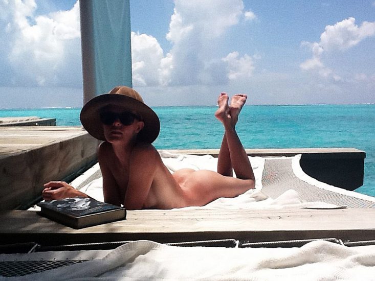 Kate Bosworth sunbathing