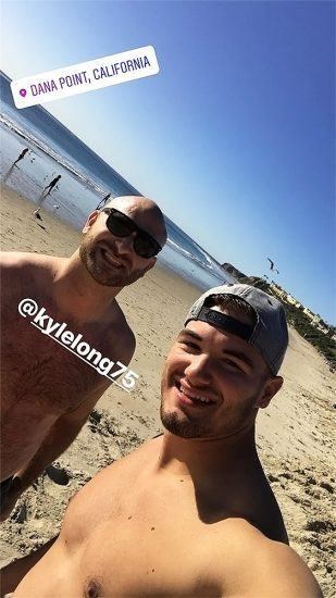 Kyle Long naked with friend