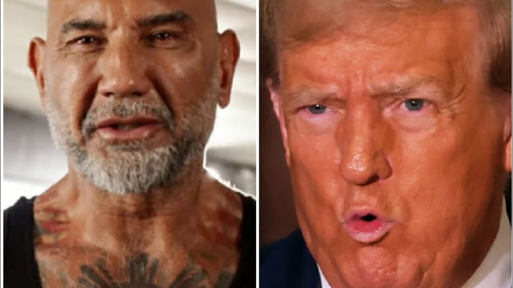 Watch dave bautista trump video